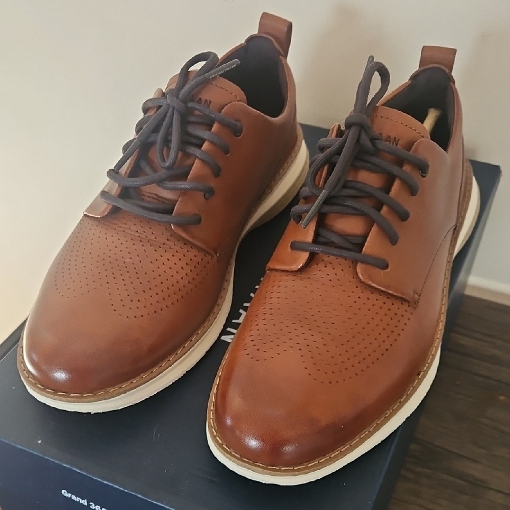 Cole Haan Men's Brown Leather Oxfords